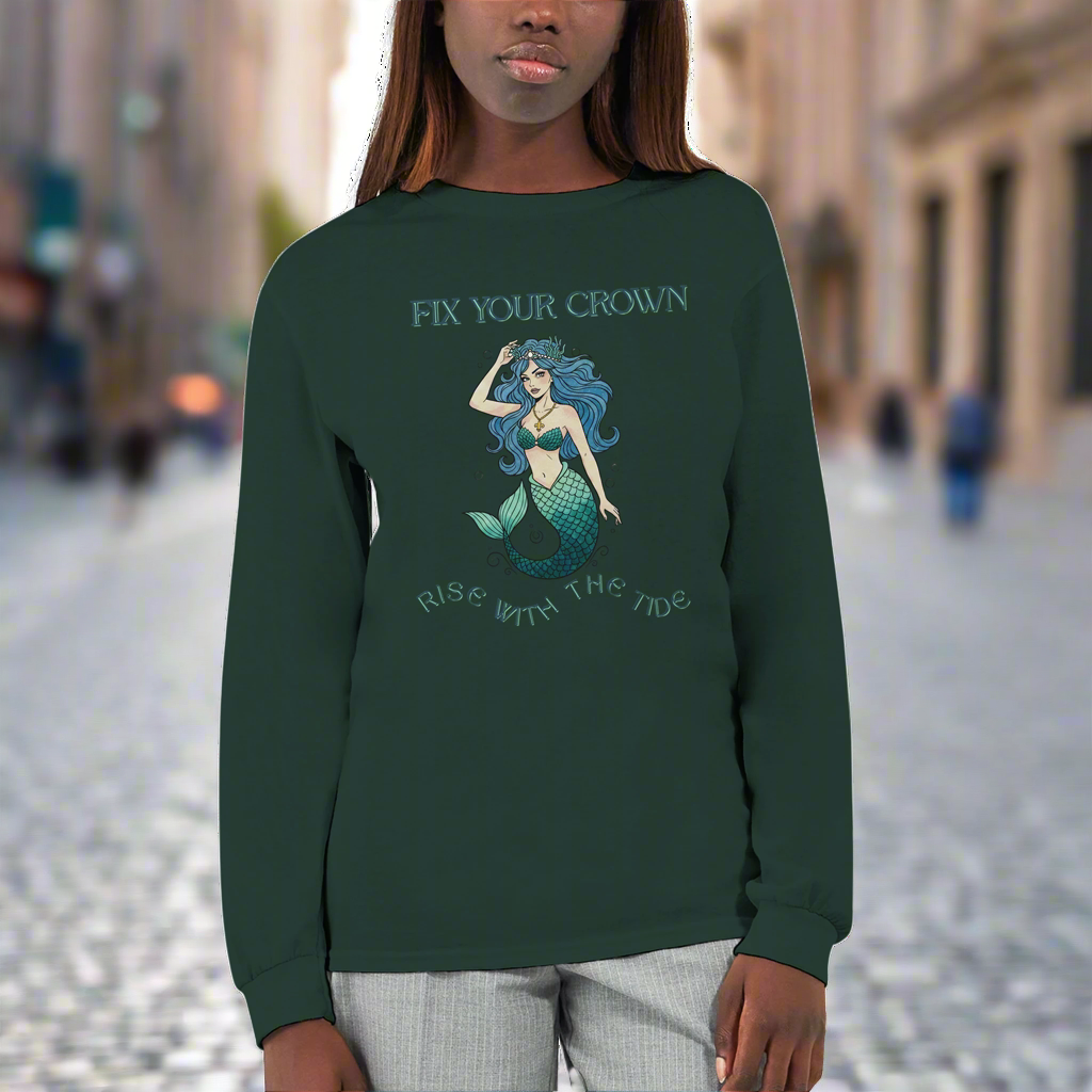 'Fix Your Crown - Rise with the Tide' Long-sleeve Tee