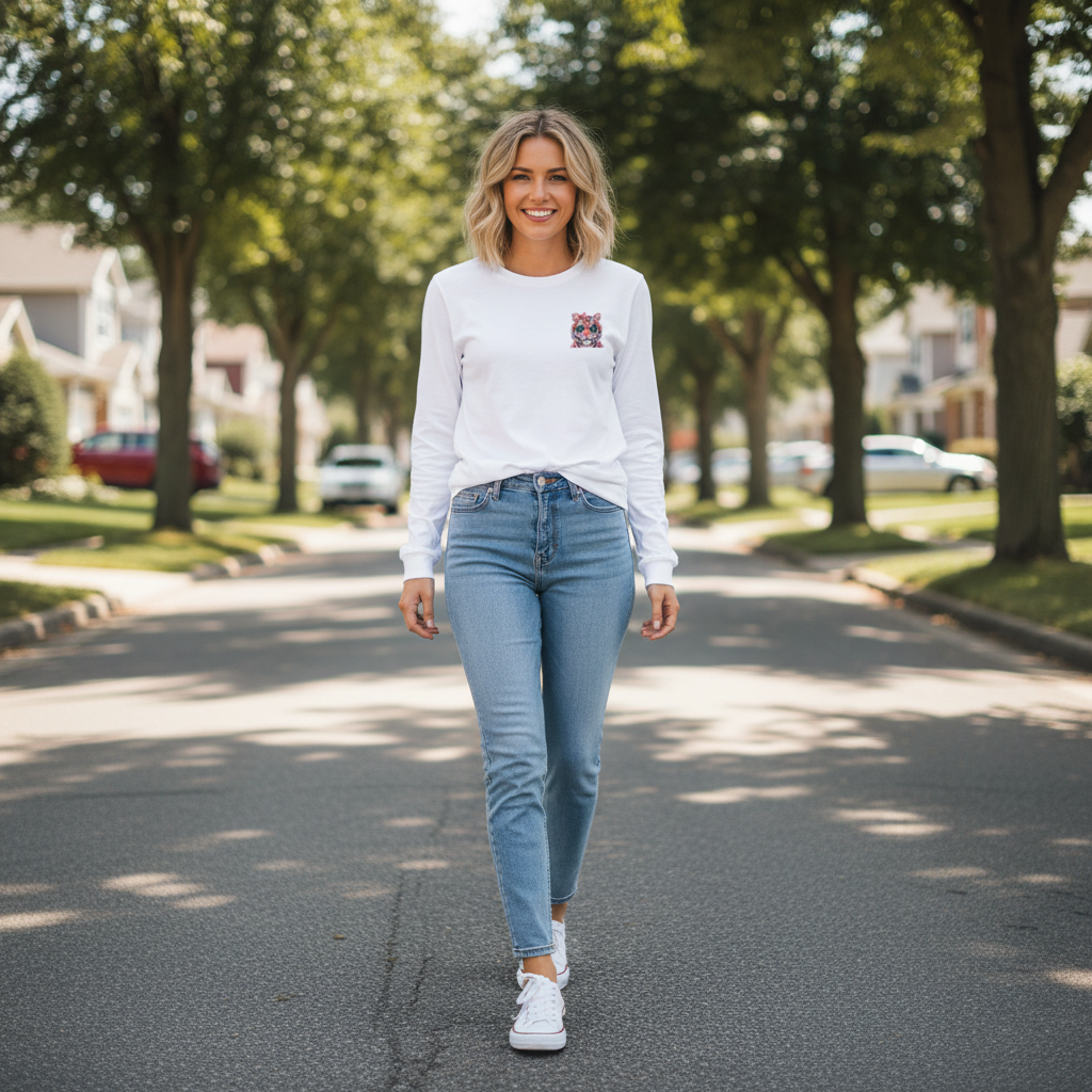 Pinky the Tiger - Long-sleeve Tee