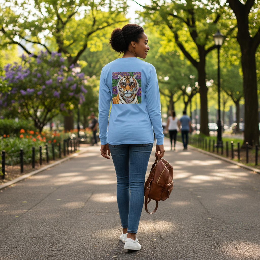 Floral Tiger - Long-sleeve Tee