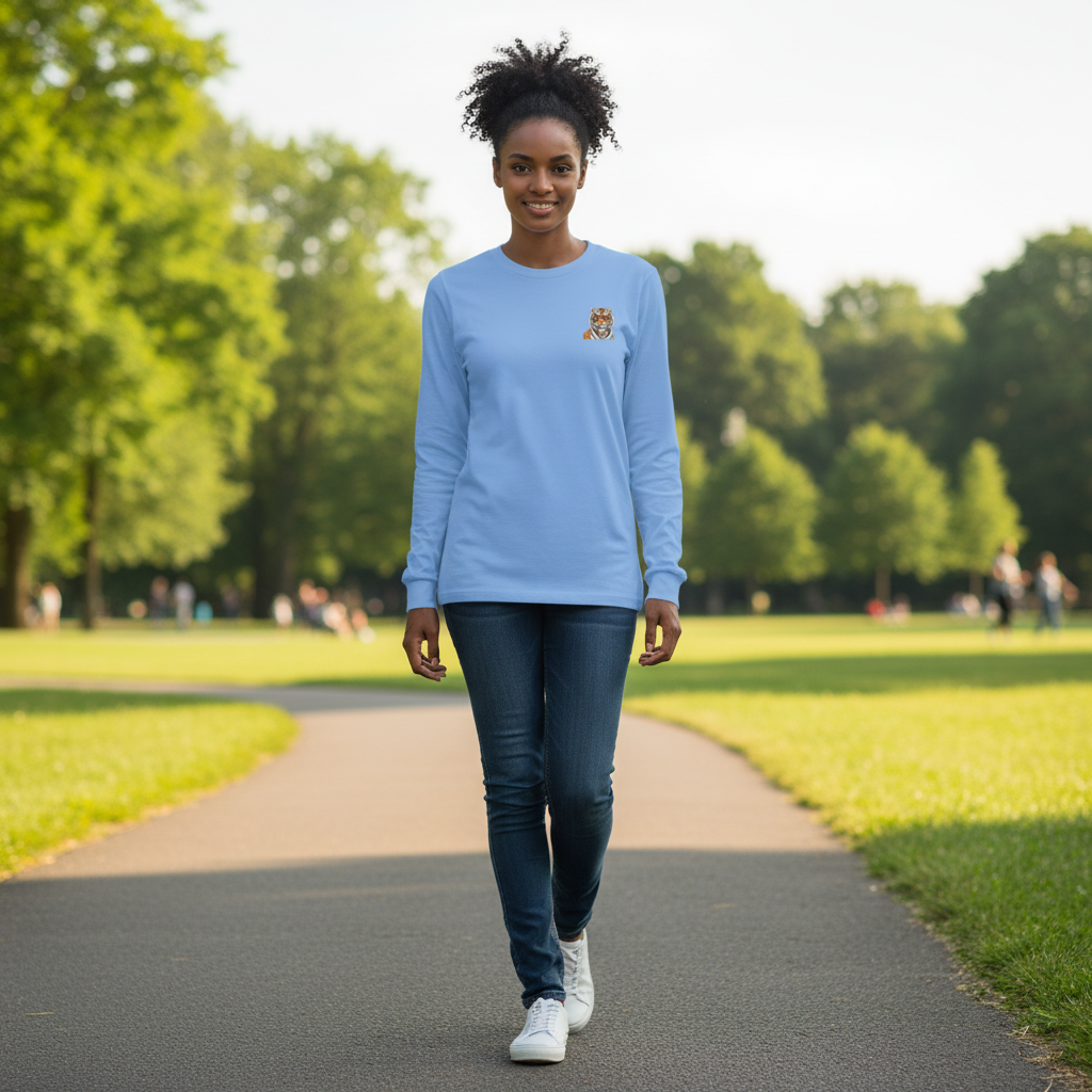 Floral Tiger - Long-sleeve Tee